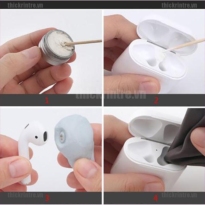 <Hot~new>1Set Cotton Stick Clean Brushes Cleaning Tools Kit for airpod Earphone