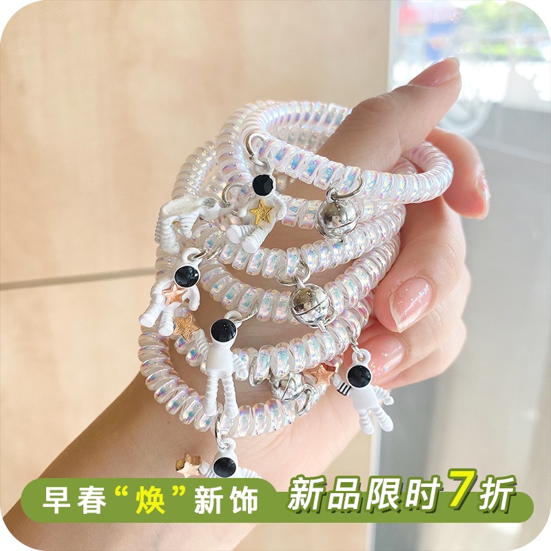 Dây thun cột tóc nam châm hình phi hành gia cho cặp đôi