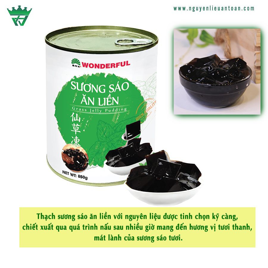 Thạch Topping Sương Sáo Ăn Liền 850gram Dai Ngon