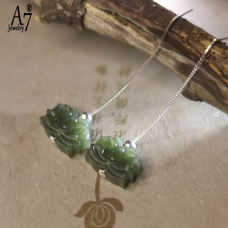 Khuyên Tai Bạc 925 Hình Hoa Sen Thời Trang Cho Nữ A7 S925