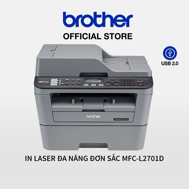 Máy in laser đa năng (có Fax) Brother MFC-L2701D