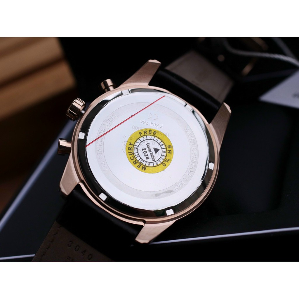 ĐỒNG HỒ NAM HUGO BOSS DÂY DA , SIZE 44MM , MẶT XANH , HB1513783