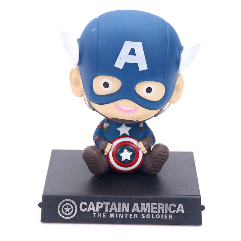 Mới Mô Hình Nhân Vật Captain America Trang Trí Xe Hơi Giá Đỡ