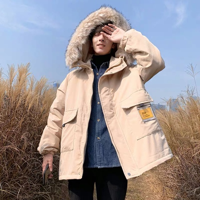 Áo khoác nam mũ lông lót lông - Hàng order Quảng Châu | BigBuy360 - bigbuy360.vn