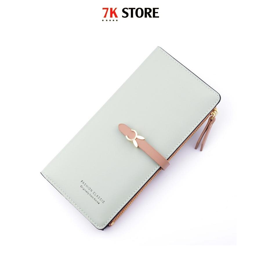 Ví nữ dáng dài cầm tay đẹp Hàn Quốc trẻ trung nhiều ngăn cao cấp đựng tiền 7K STORE V27