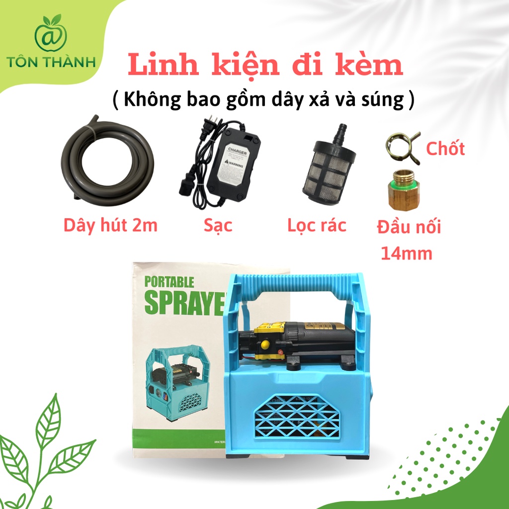 MÁY TƯỚI CÂY RỬA XE BƠM ĐÔI SINLEADER CẦM TAY MINI 12V12