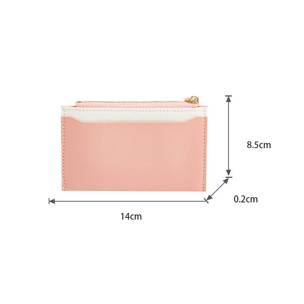 Ví Đựng Tiền Xu Mini Bằng Da PU Có Khóa Kéo Kiểu Dáng Ngọt Ngào Cho Nữ