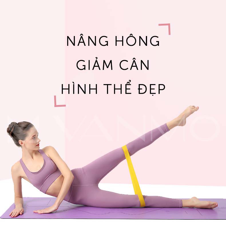 Dây Kháng Lực Mini Band Đa Năng Hỗ Trợ Tập Yoga, Tập Mông, Tập Chân, Thể Dục, Thể Hình