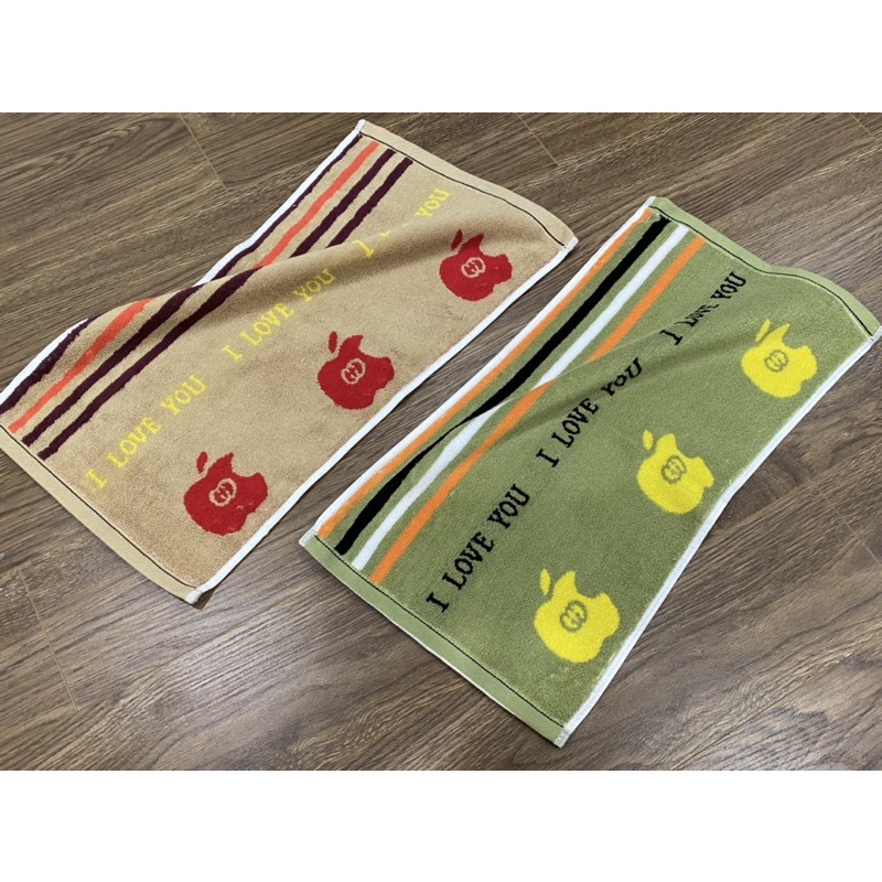 Khăn mặt cotton 25x50cm - Quả Táo