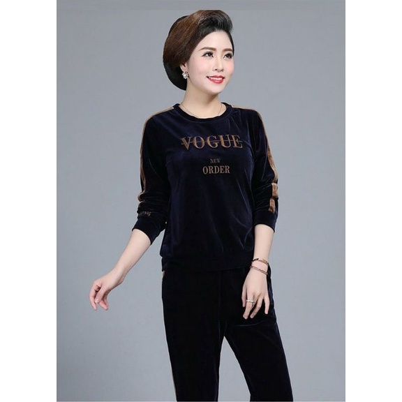 ĐỒ BỘ THỂ THAO THU ĐÔNG NỮ NHUNG NHẬP CAO CẤP CÓ BIGSIZE MẪU MỚI GIÁ RẺ ĐẸP