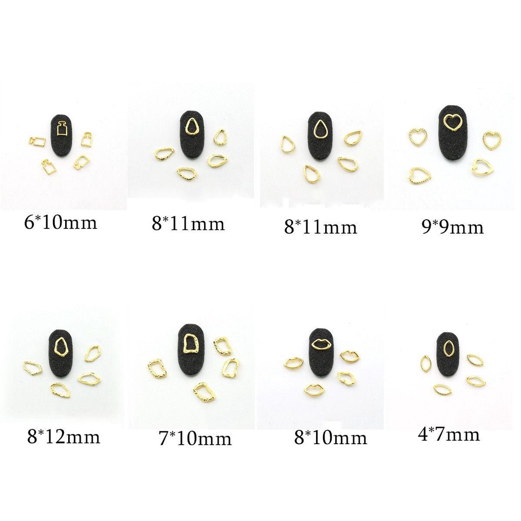 CACTU Set 5 Phụ Kiện Trang Trí Móng Tay Nghệ Thuật