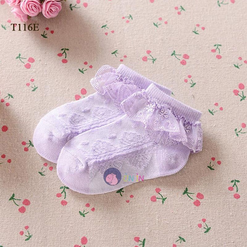 Tất công chúa cổ bèo xinh xắn, tất kiểu bé gái size 0-4 tuổiT116