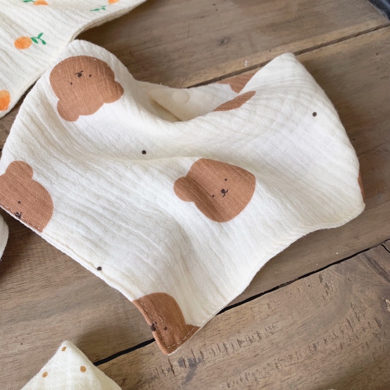 Yếm Xô Organic 4 lớp mềm mại xinh xắn cho bé