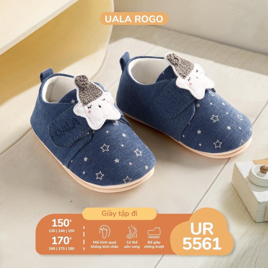 Giày tập đi đủ kiểu dáng Ualarogo chất cotton cho bé 160/170/180