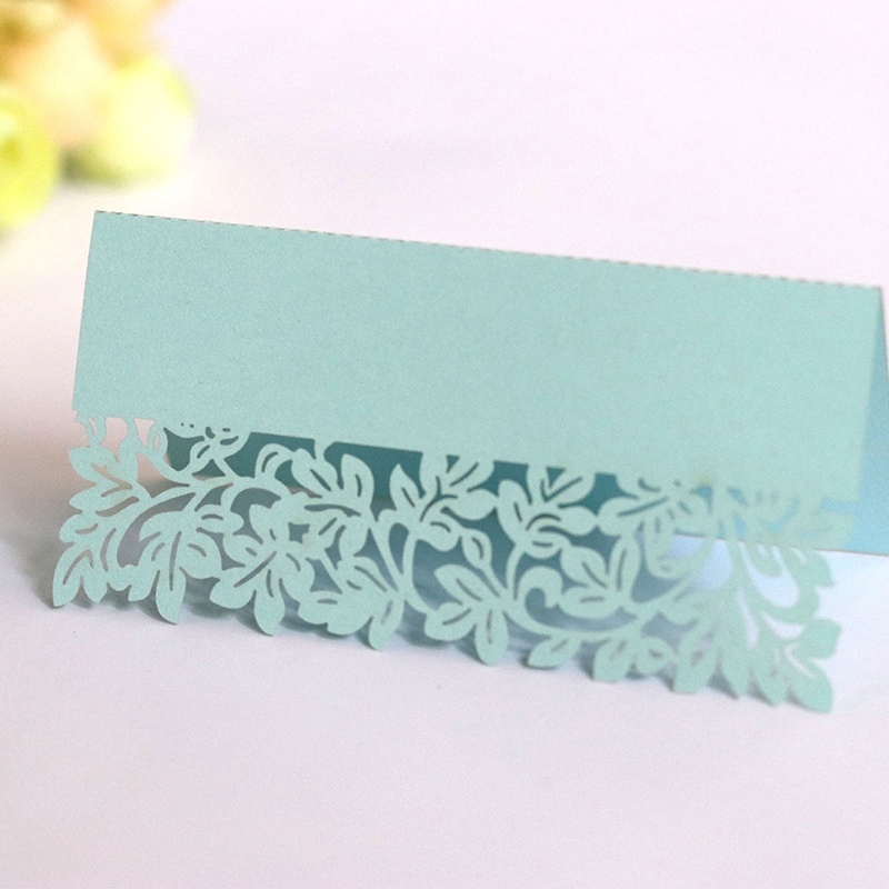 Tấm Name Card Để Bàn Hình Chiếc Lá