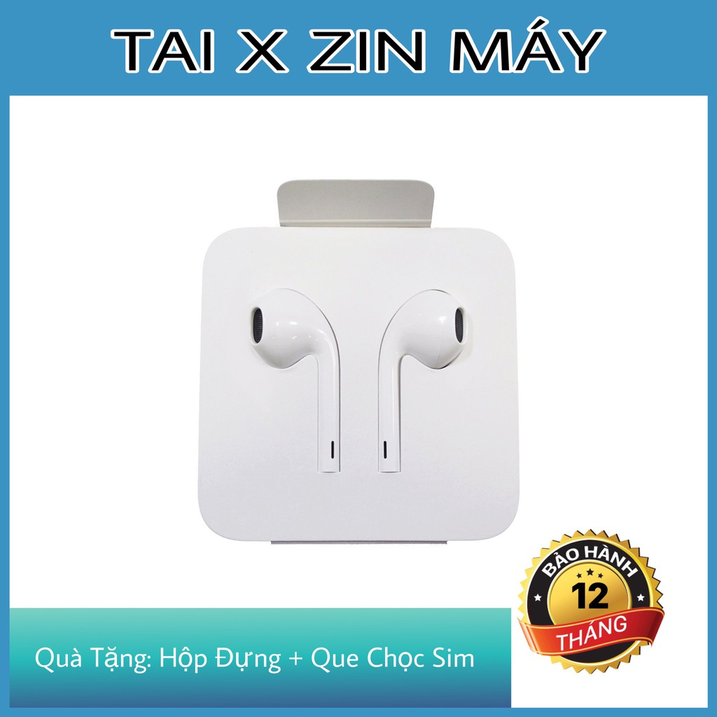 [CHÍNH HÃNG] TAI NGHE IPHONE X ZIN THÁO MÁY - BẢO HÀNH 12 THÁNG - TẶNG KÈM HỘP ĐỰNG TAI CỰC XỊN + QUE CHỌT SIM
