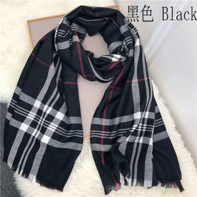 BURBERRY Khăn Choàng Cổ Cashmere Họa Tiết Sọc Caro Sang Trọng Thời Trang