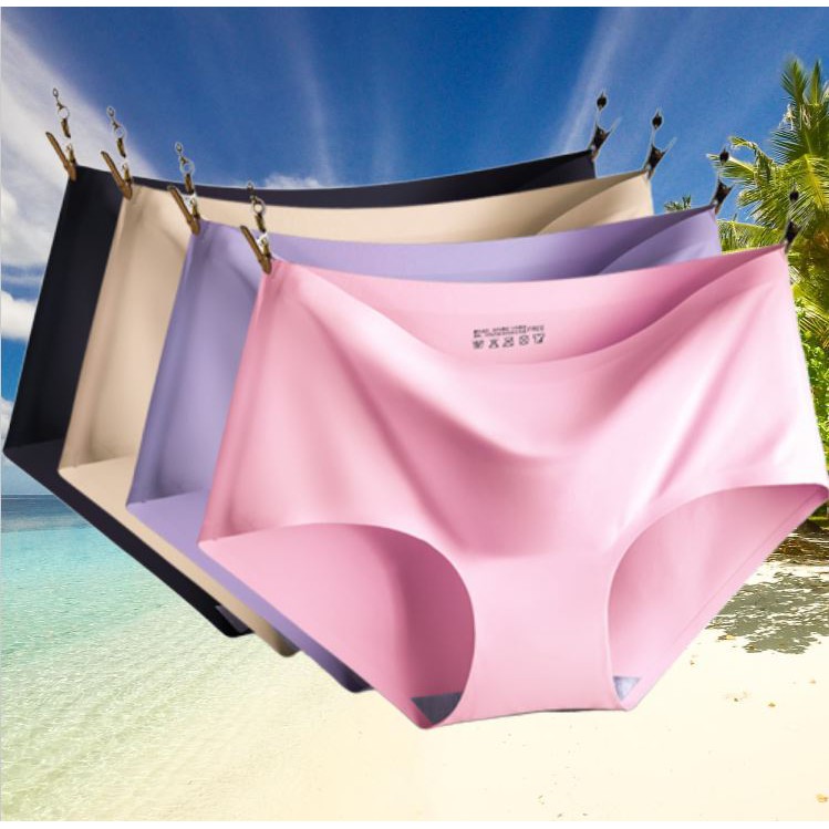 5 Quần Lót Nữ -5 Quần Su Hình Tam Giác -Thun Lạnh-Không Đường May-Quần Mặc Trong Váy -CO DÃN CỰC MỀM MỊN-kháng khuẩn-Lụa