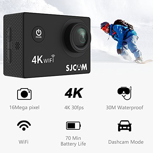 Camera hành trình SJCAM SJ4000 AIR 4K (Đen) - Hãng phân phối chính thức