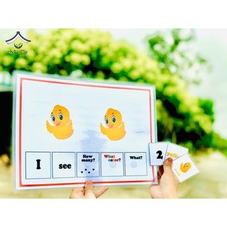 [Học liệu dính dán] Học liệu tập đếm