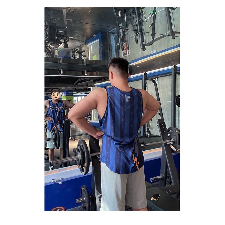 Áo Bóng Rổ Không Tay Thoáng Khí In Hoạ Tiết Đơn Giản Trẻ Trung Dành Cho Nam Và Nữ