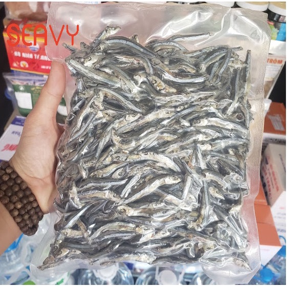 Cá cơm khô, khô cá cơm săn không đầu Nha Trang, gói 500 gram - Seavy