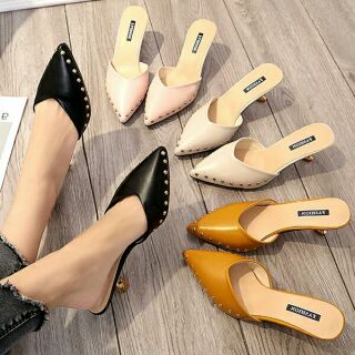 Dép sục cao gót mũi nhọn 5 phân