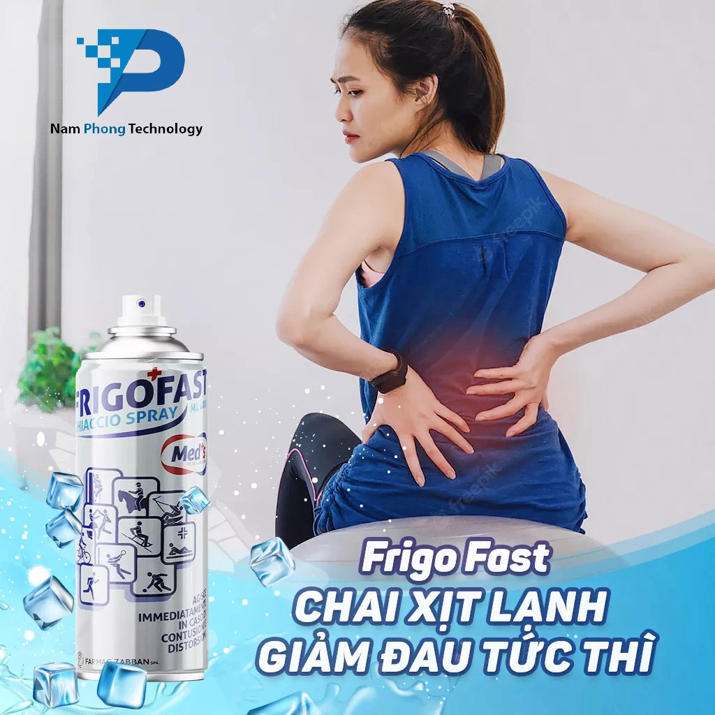 Chai Xịt Lạnh Giảm Đau FRIGO FAST  Nhập Khẩu Châu Âu - Made In ITALIA - NAMPHONG TECHNOLOGY
