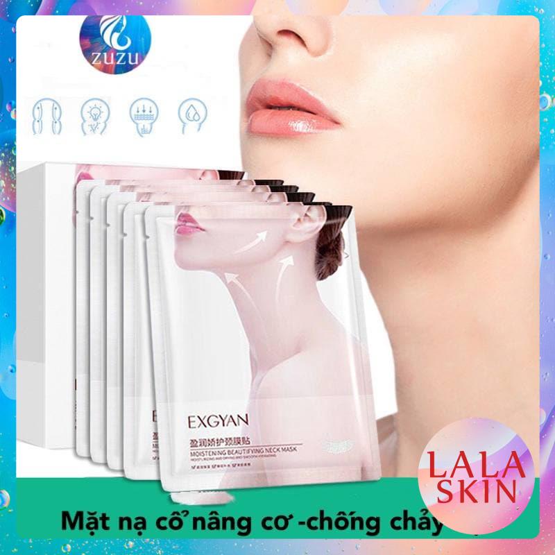 Mặt nạ dưỡng da, dưỡng trắng chăm sóc dưỡng ẩm giảm nếp nhăn giúp da vùng cổ săn chắc LALASKIN