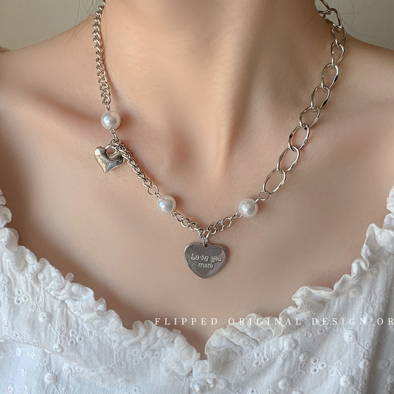 Vòng cổ Nhiều Lớp Màu Vàng/Bạc Mặt Ổ Khóa &amp; Trái Tim Phong Cách Retro Thời Trang ​Trang Sức Phụ Nữ