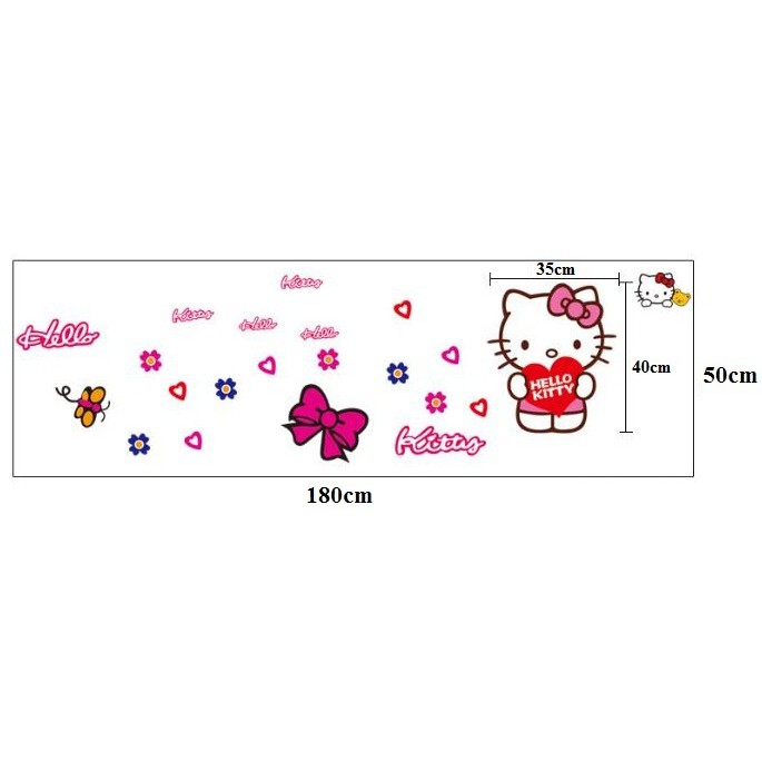 Decal Mèo Hello Kitty - AY713157 - thaomivi