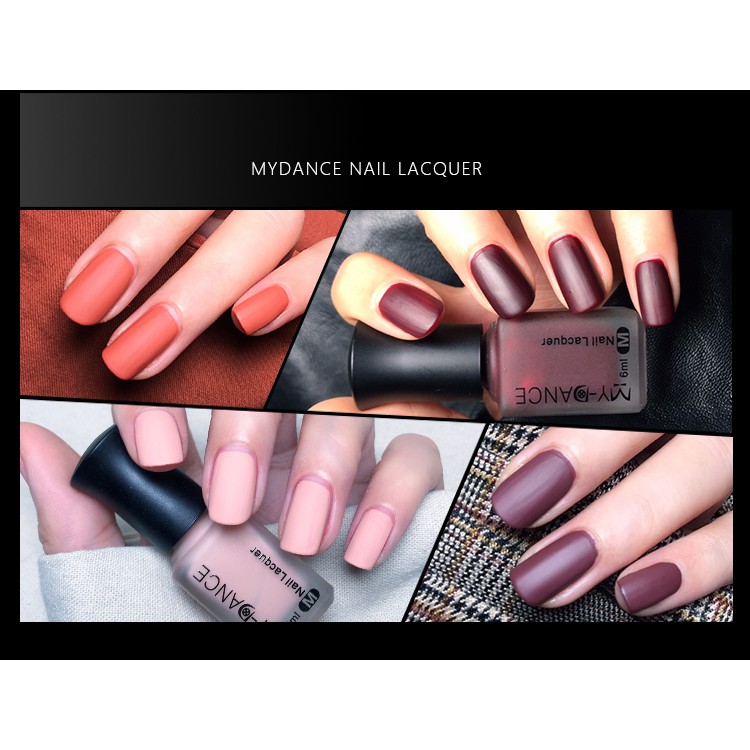 Sơn móng tay hiệu ứng nhám satin 6ml  không độc hại