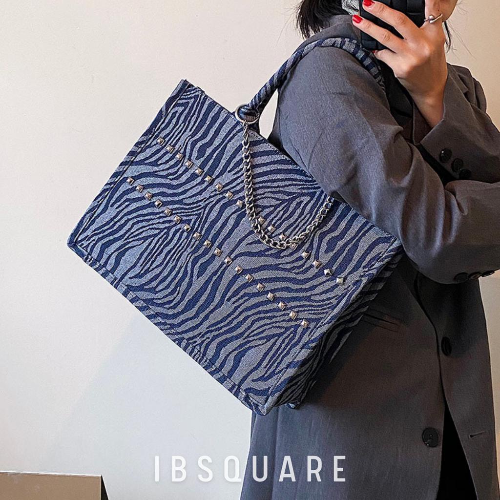 Túi Bản To IBSQUARE-TL1 Đựng Laptop máy tính macbook 15.6 inch phong cách y2k denim