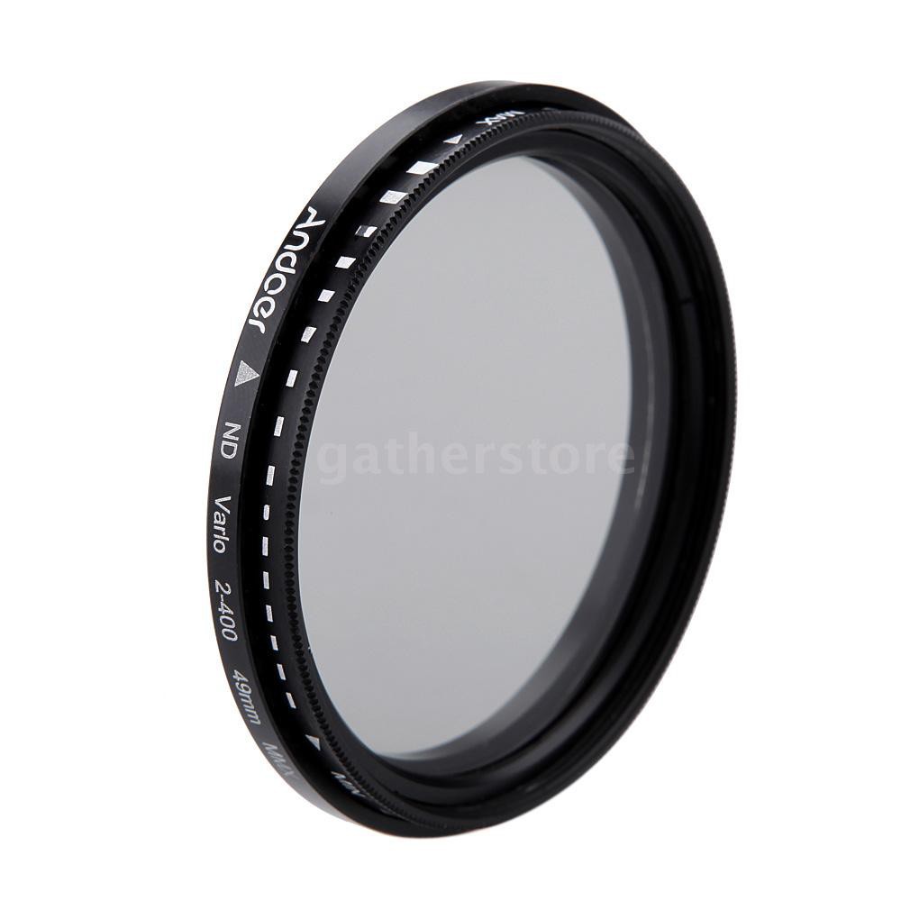 Đầu lọc ND2 sang ND400 kích cỡ 49mm cho Canon Nikon DSLR