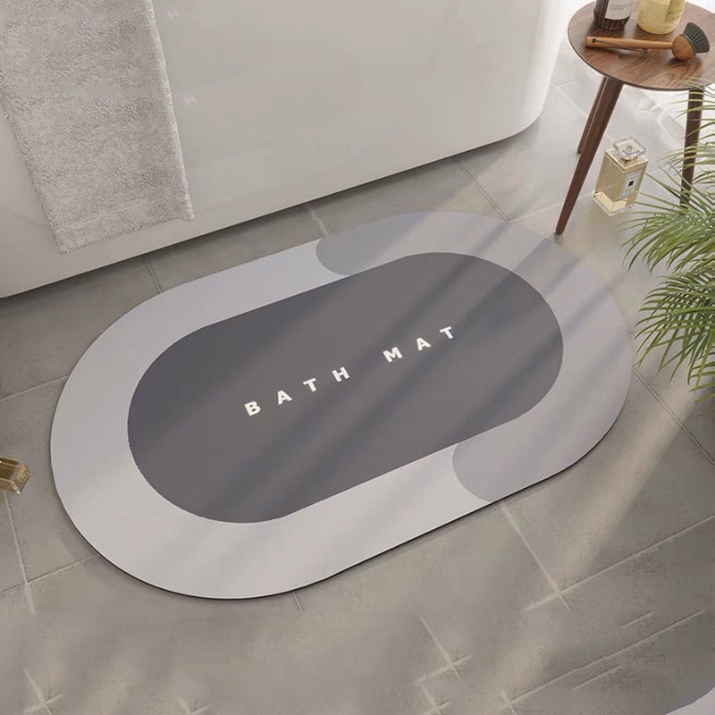 Thảm lau chùi chân silicon hút chống trơn trượt siêu thấm nước nhà bếp nhà tắm