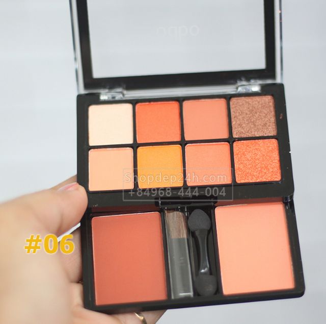 Bộ phấn mắt ô nhũ kèm 2 ô phấn má hồng Thái Lan Eyeshadow and Blush | BigBuy360 - bigbuy360.vn