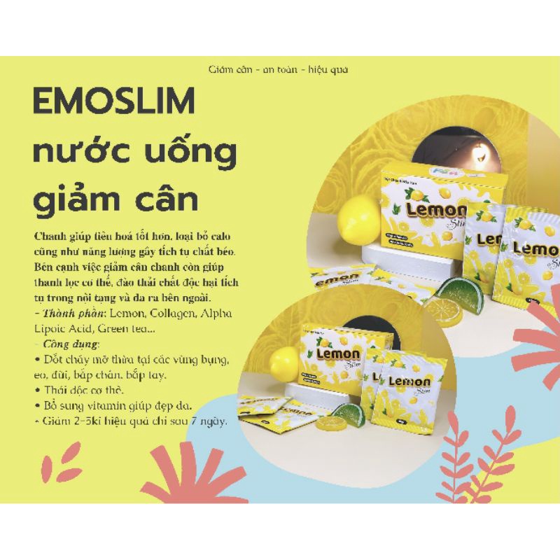 bột giảm cân emoslim vị trái cây , an toàn hiệu quả nhanh chóng