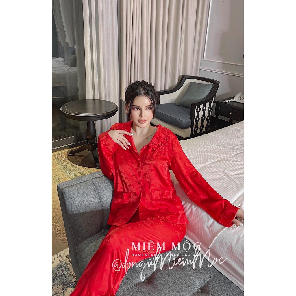 Set Pizama Gấm Ngựa Cực Soang Choảnh