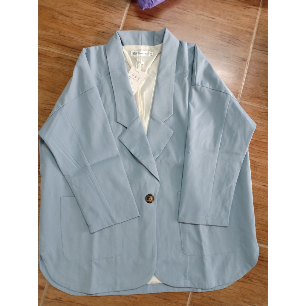 (Hàng Đẹp)Ảnh thật 4 hình cuối-Áo blazer oversize thời trang Hàn Quốc (2 mẫu)