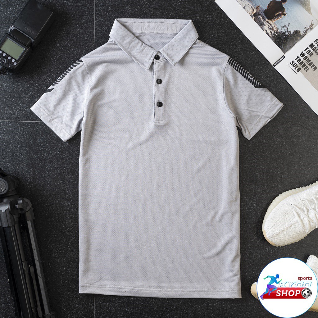 Áo nam vải thun thông hơi có cổ thời trang mã KA09 phom 40-75kg kynn shop | BigBuy360 - bigbuy360.vn