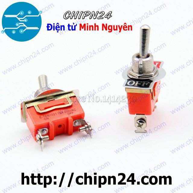 [1 CÁI] (G10) Công tắc E-TEN1021 (ETEN1021 1021 Công tắc bật 2 chân 2 vị trí 15A 250VAC)
