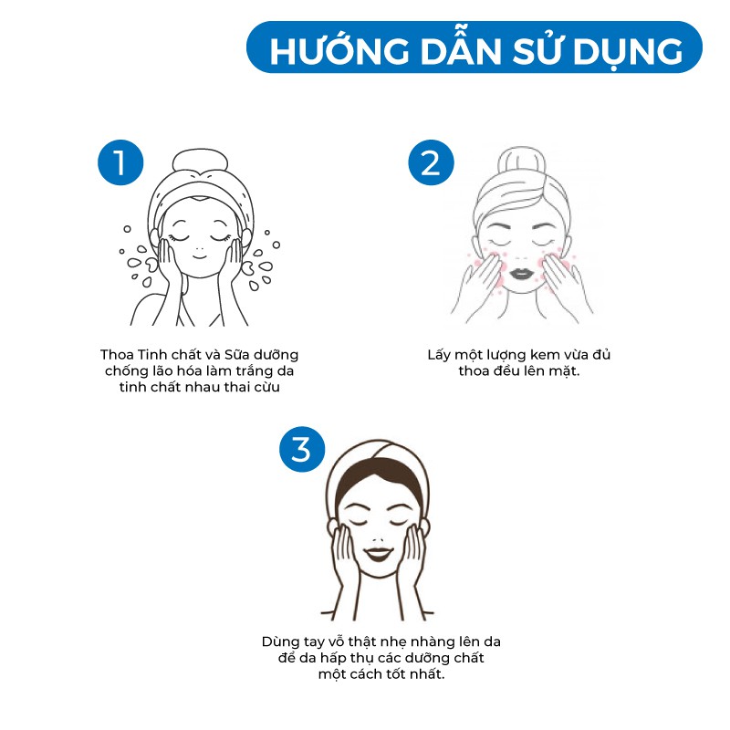 Kem dưỡng da chống lão hóa làm trắng dưỡng ẩm Chiết xuất từ nhau thai cừu 3W Clinic Hàn Quốc 50ml