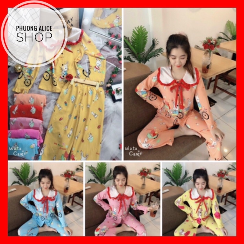 ❤️FREE SHIP❤️Đồ bộ tiểu thư tay dài,đồ bộ tay dài mặc nhà[ảnh+video thật]