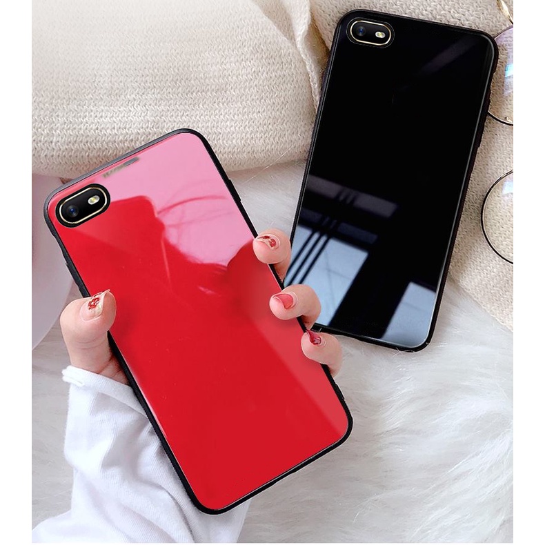 Ốp Lưng OPPO A1k Mặt kính gương sáng bóng cao cấp