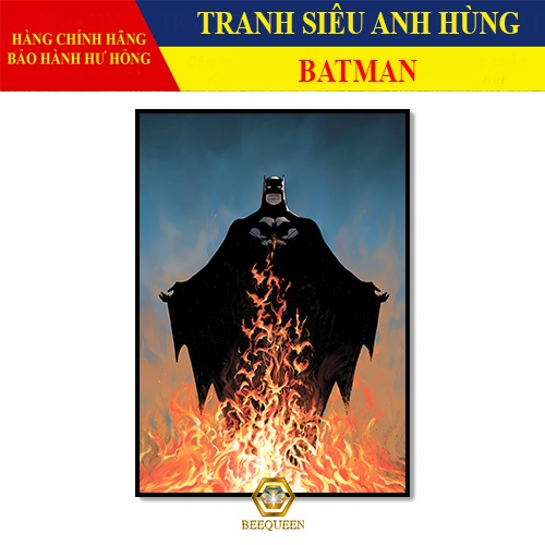[MS26-51] Tranh Trang Trí Siêu Anh Hùng Bat Man - Tranh Treo Tường  Bat Man