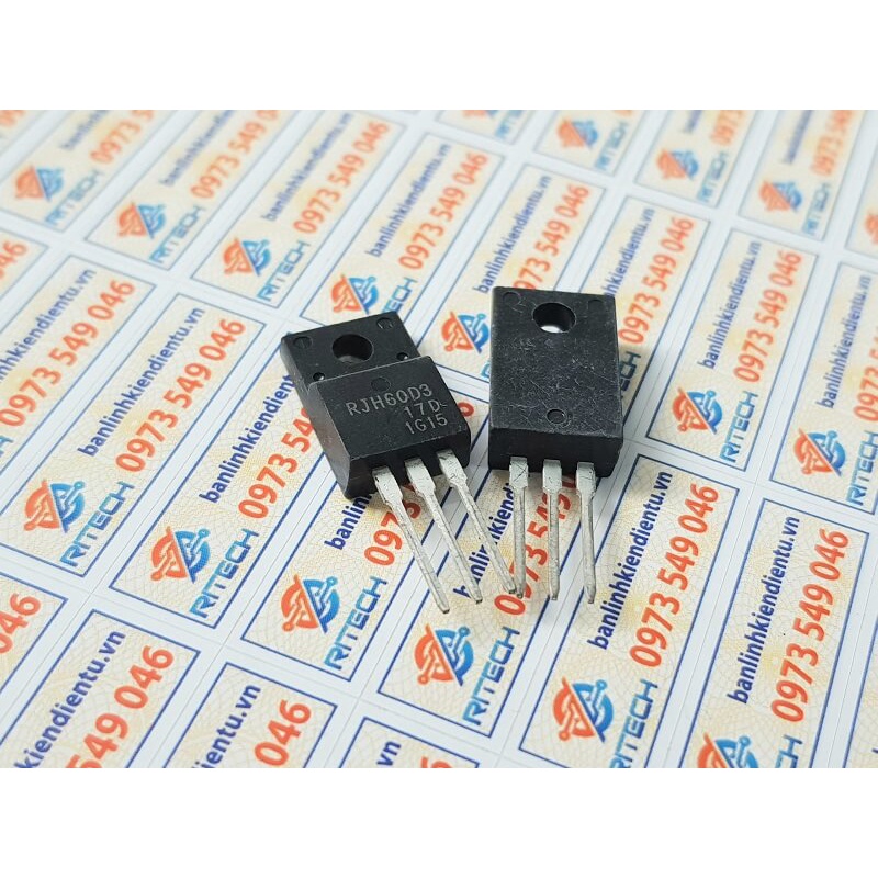 [Combo 3 chiếc] RJH60D3 RJH60D3DPP 60D3 IGBT 30A/600V/120W TO-220F