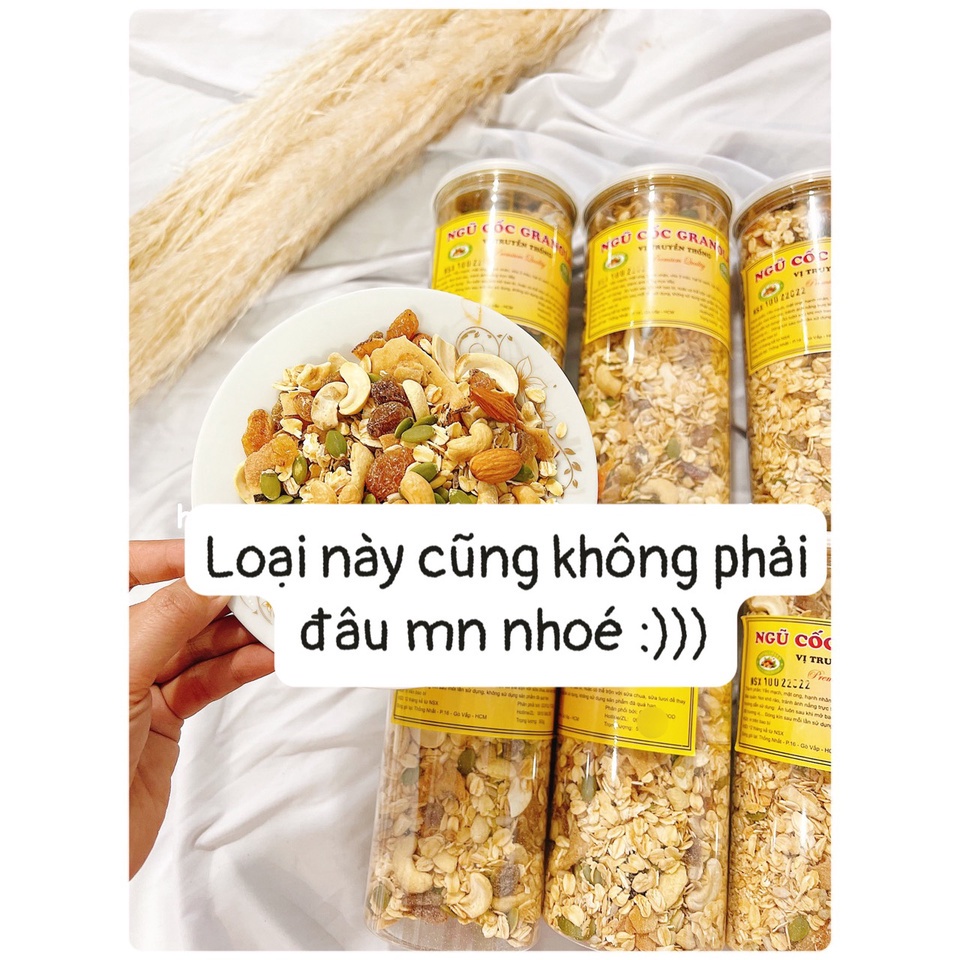 Ngũ cốc giảm cân Granola motanuts ăn kiêng không đường siêu hạt nhập khẩu hộp 454g MiibooShi D2.023
