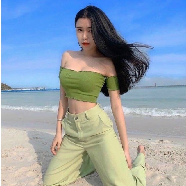 [Mã FAMAYWA giảm 10K đơn 50K] 🍓🍓áo Croptop bẹt vai bao quyến rũ, mát mẻ cho mùa hè🍓🍓 | BigBuy360 - bigbuy360.vn