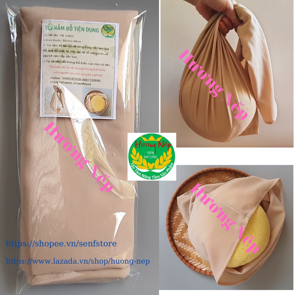 Túi nắm đỗ  đậu để làm xôi xéo, nắm cơm chuyên dụng và rất tiện lợi trong nhà bếp