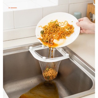 Set khung + 30 túi lọc thức ăn thừa nhà bếp, bồn rửa chén siêu dai siêu chắc tránh nghẹt cống